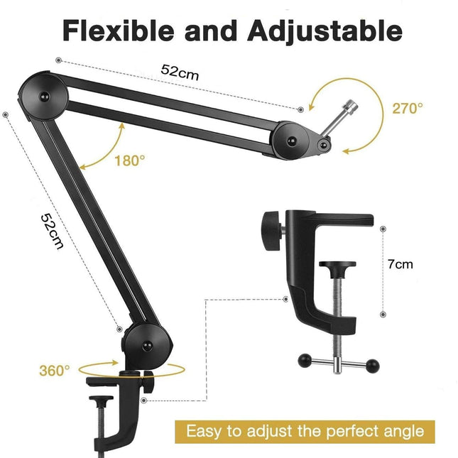 Heavy Duty Microphone Arm Microphone Stand Suspension Scissor Boom