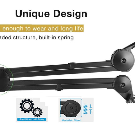 Heavy Duty Microphone Arm Microphone Stand Suspension Scissor Boom