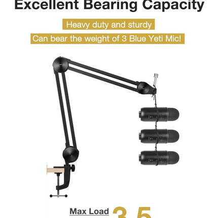 Heavy Duty Microphone Arm Microphone Stand Suspension Scissor Boom