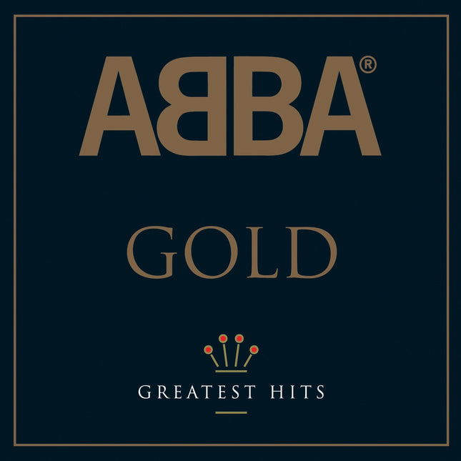 Crosley Record Storage Crate &  Abba Gold - Double Vinyl Album Bundle