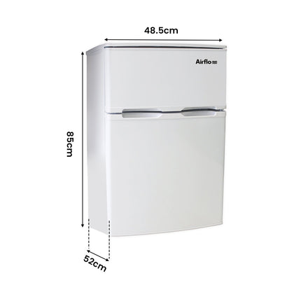 Airflo 90L Mini Double Door Fridge