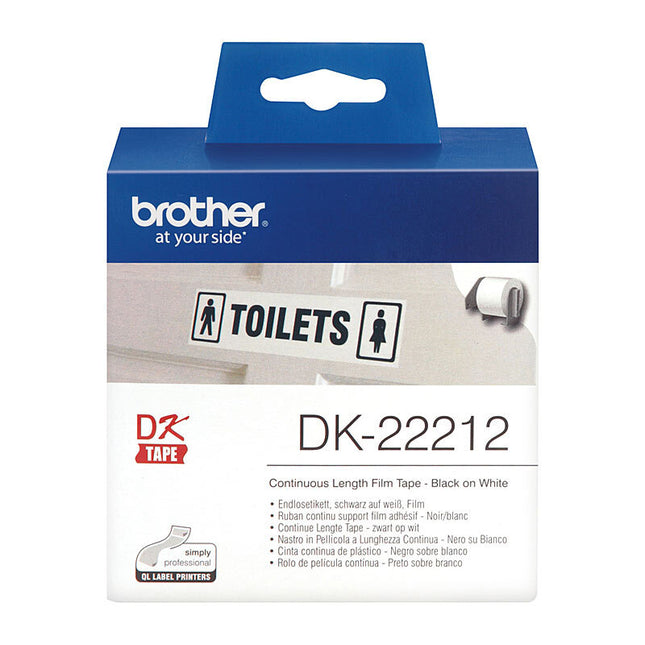 Brother DK22212 White Roll