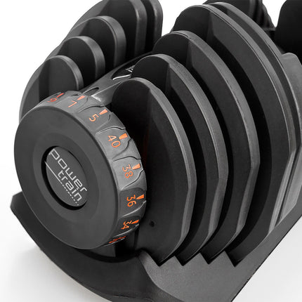 Powertrain 40kg Adjustable Dumbbell Home Gym Exercise Equipment Free Weights