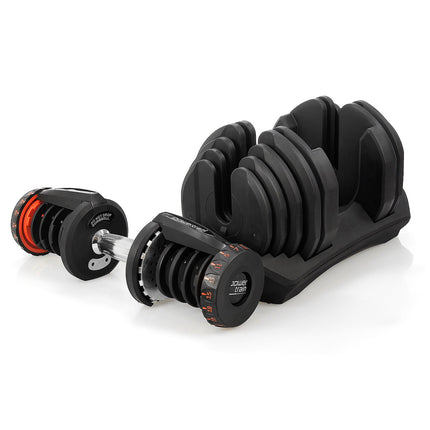 Powertrain 40kg Adjustable Dumbbell Home Gym Exercise Equipment Free Weights