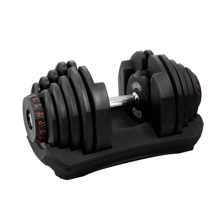 Powertrain 80kg Adjustable Dumbbell Set W Stand Home Gym Exercise Free Weights