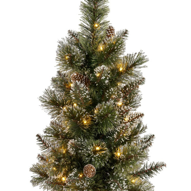 2ft Christmas Tree with Lights - Potted Cashmere
