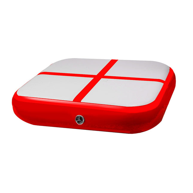Powertrain 1m Air Inflatable Tumbling Mat Block - Red