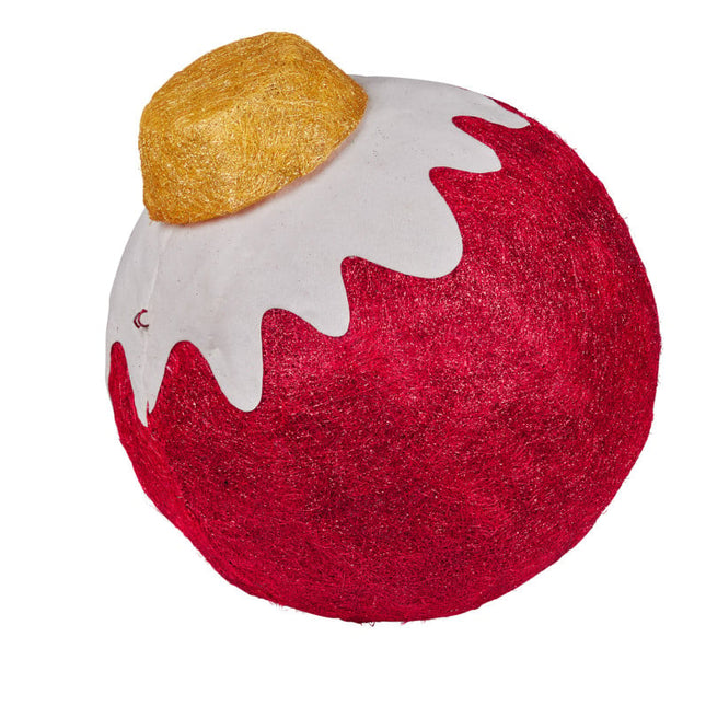 Christmas Bauble Display with Lights- Red Indoor/Outdoor 50cm