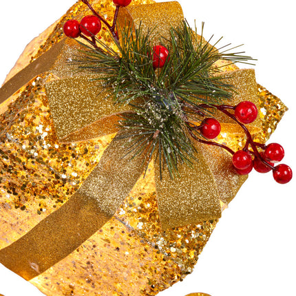 Christmas Present Display Stack with Light 63cm