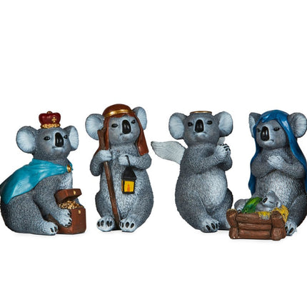 7 Piece Koala Christmas Nativity Scene