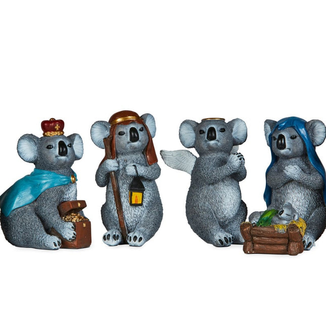 7 Piece Koala Christmas Nativity Scene