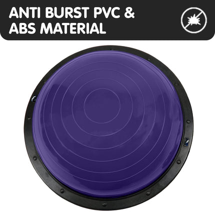 Powertrain Fitness Yoga Ball Home Gym Workout Balance Trainer - Purple
