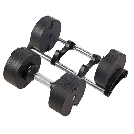 Powertrain Eon 36kg Dial-Up Adjustable Dumbbell Home Gym Weights