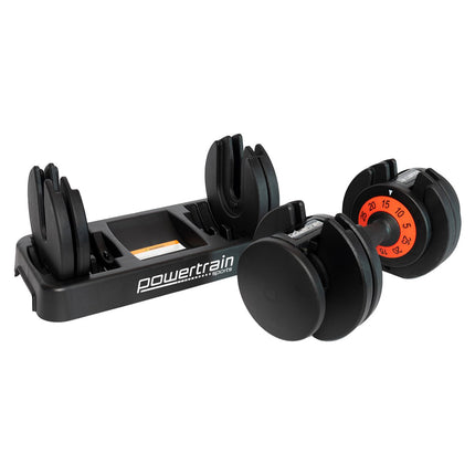 Powertrain GEN2 Pro Adjustable Dumbbell Weights - 25kg