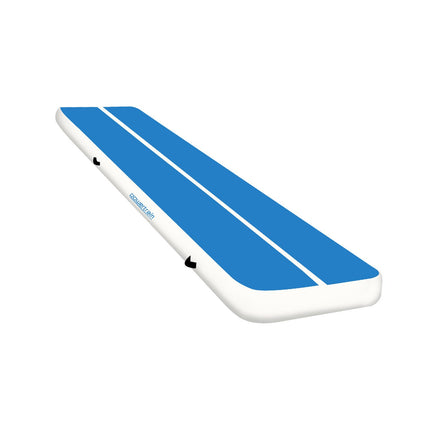 Powertrain 20cm Thick 3m x 1m Air Track Inflatable Gymnastics Tumbling Mat Airtrack - Blue