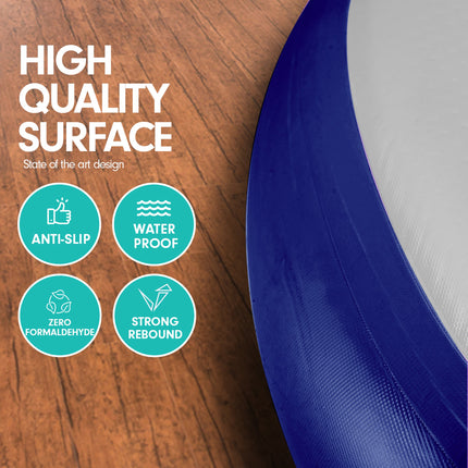 Powertrain 1m Air Track Spot Round Inflatable Tumbling Mat - Dark Blue