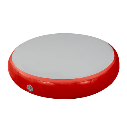 Powertrain 1m Air Track Spot Round Inflatable Tumbling Mat - Red