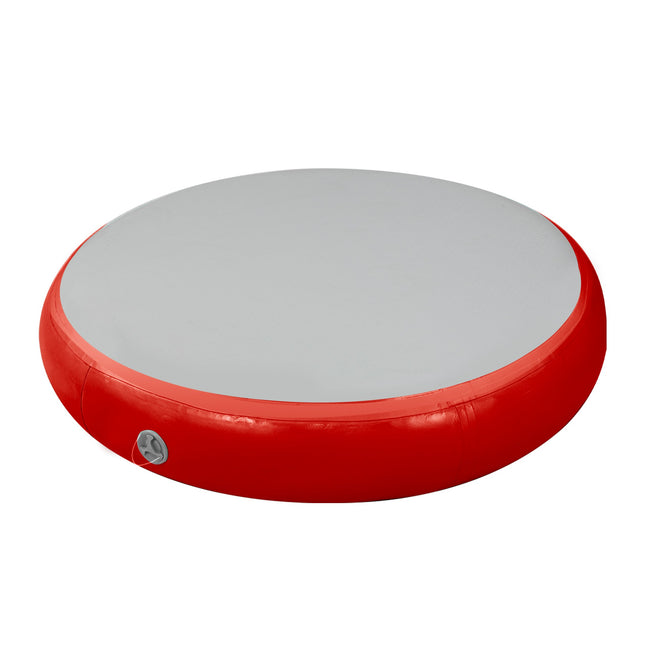Powertrain 1m Air Track Spot Round Inflatable Tumbling Mat - Red