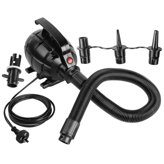 Powertrain 500W Electric Air Pump for Air Track Mat, Air Mattress, Pool Floats and Toys