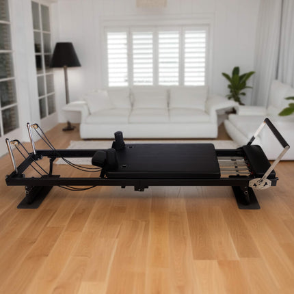 Powertrain Aria Pilates Reformer Machine Steel Foldable Home Gym Equipment Exercise Trainer Bla