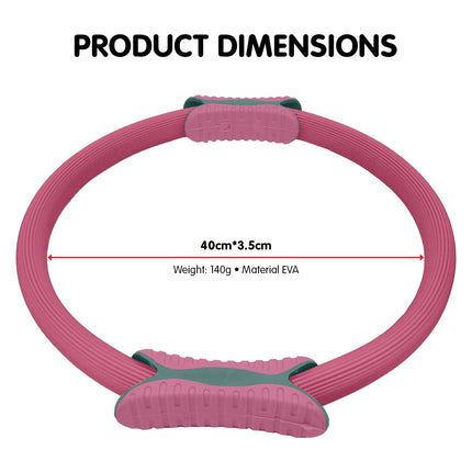 Powertrain Pilates Ring Band Yoga Home Workout Exercise Band - Pink