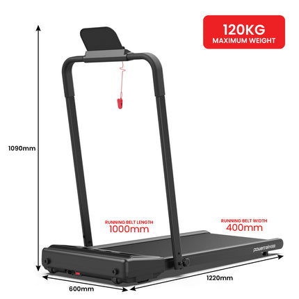 Powertrain K500 Walking Pad Treadmill 2 in 1 Foldable Walking & Running Machine w/2.5HP Motor D