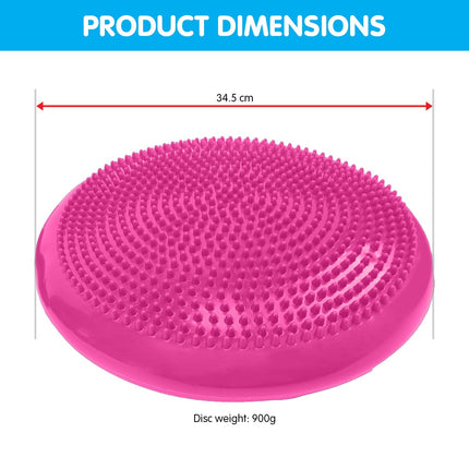 Powertrain Yoga Stability Disc Pilates Balance Trainer - Pink