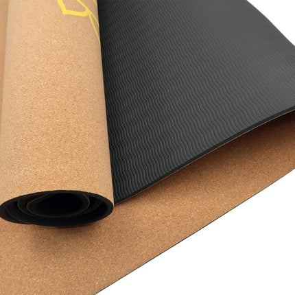 Powertrain Cork Yoga Mat with Carry Straps - Chakras